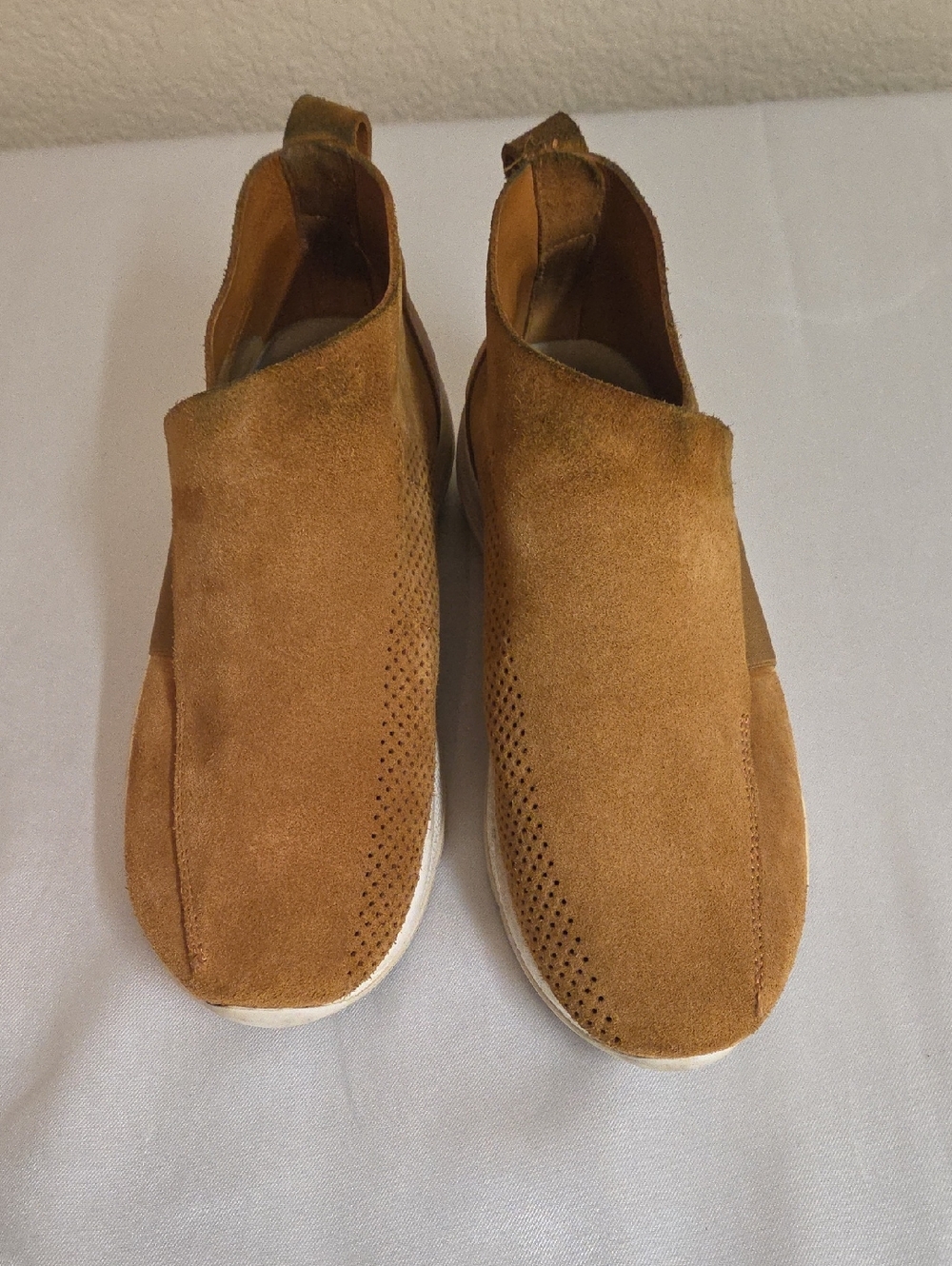 Casbia Italian Leather Mens Shoes Brown Suede Size 43 Contemporary Ultra Luxury